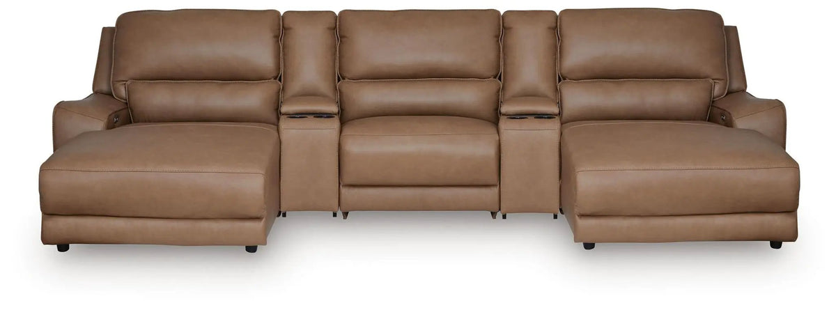 DeepWakes Power Reclining Sectional | Chaise Included | Ultra-Stylish Design | 130 Inch Length