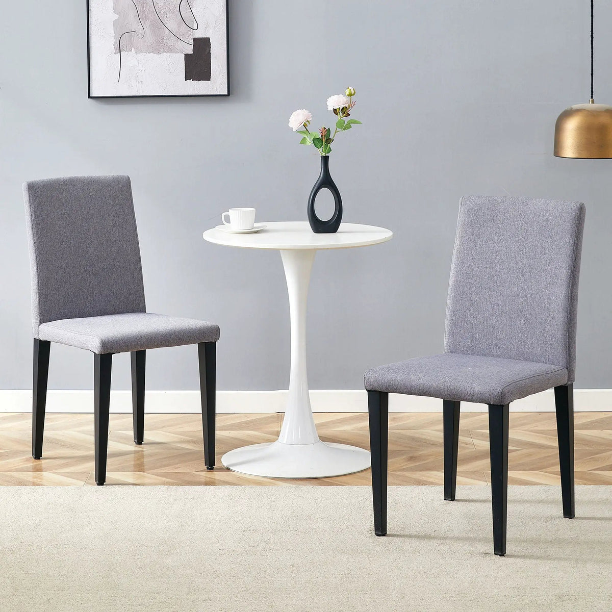 Versatile Dining Chairs | Metal Legs | Minimalist Nordic Style | PU Feel