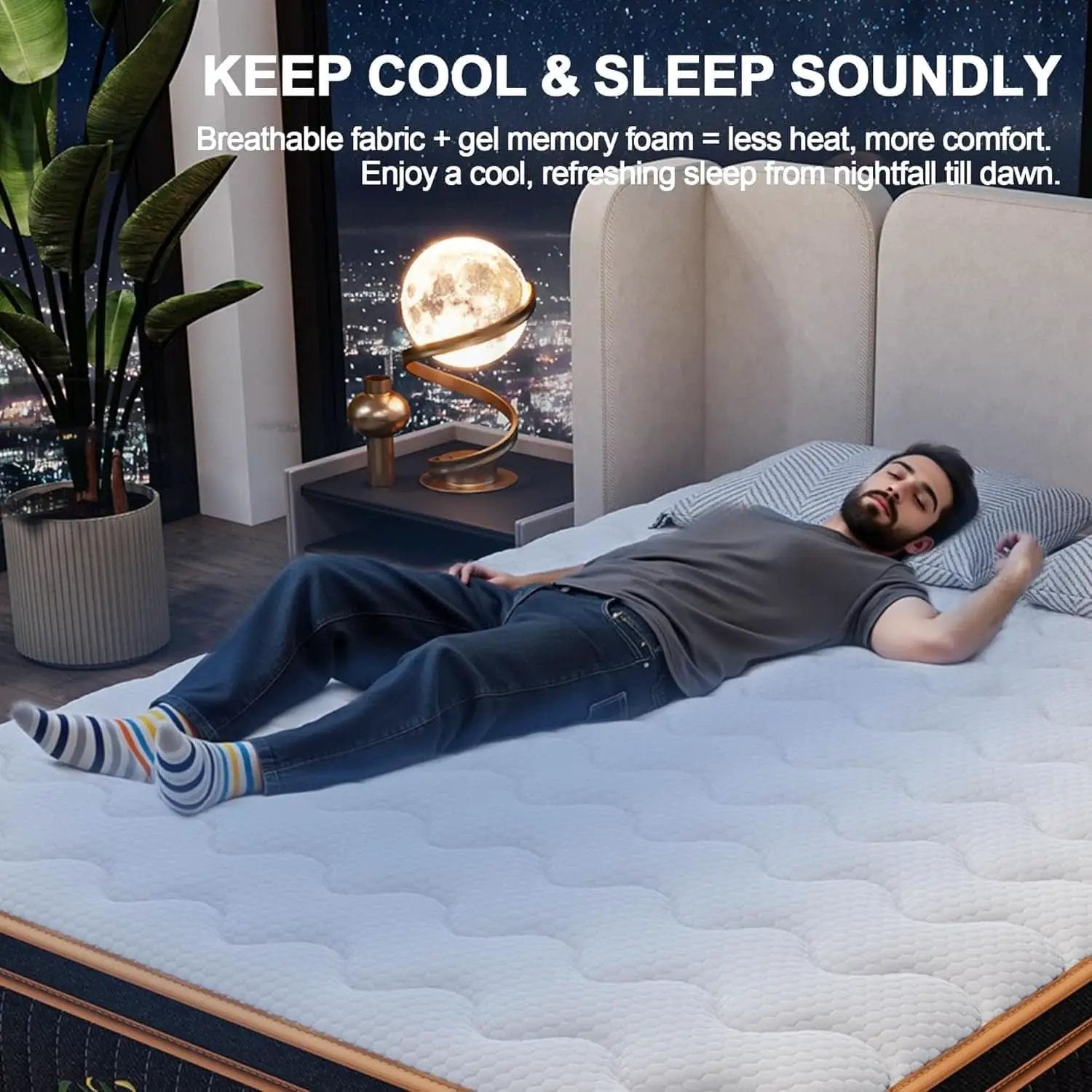 Queen Hybrid Mattress TwelveInch Memory Foam Edge Support from PriceLows™