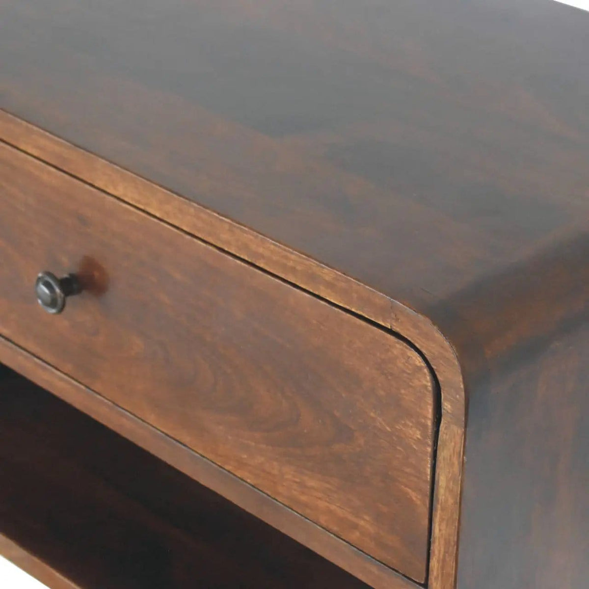 Curve Upper Slot Floating Nightstand | 6 Pieces | Bedroom Furniture | Bedroom
