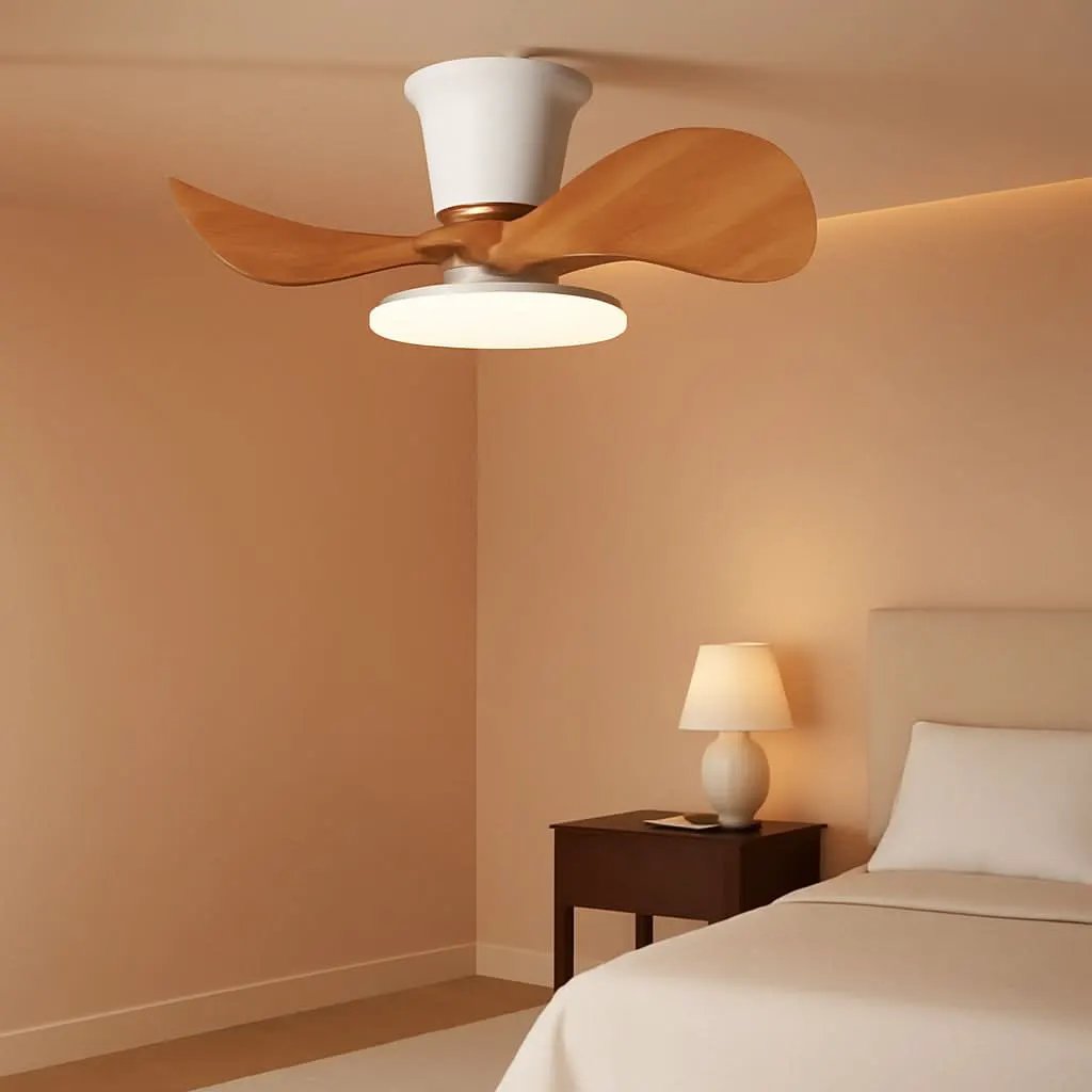 22 Inch Ceiling Fan With LED Light For Kitchen And Bedroom from PriceLows™