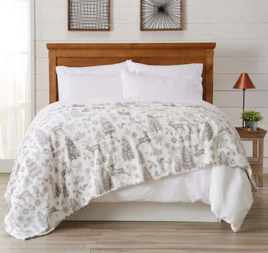 Velvet Throw Blanket - Pearl Collection from PriceLows™