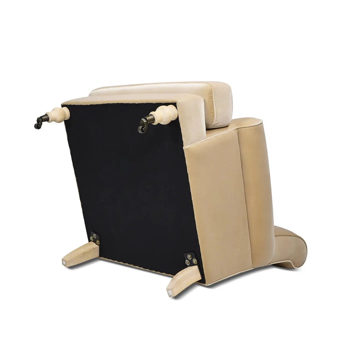 Alana Lawson Accent Arm Chair | Casters | Kiln-Dried Solid Wood Frame | Artisan Crafted