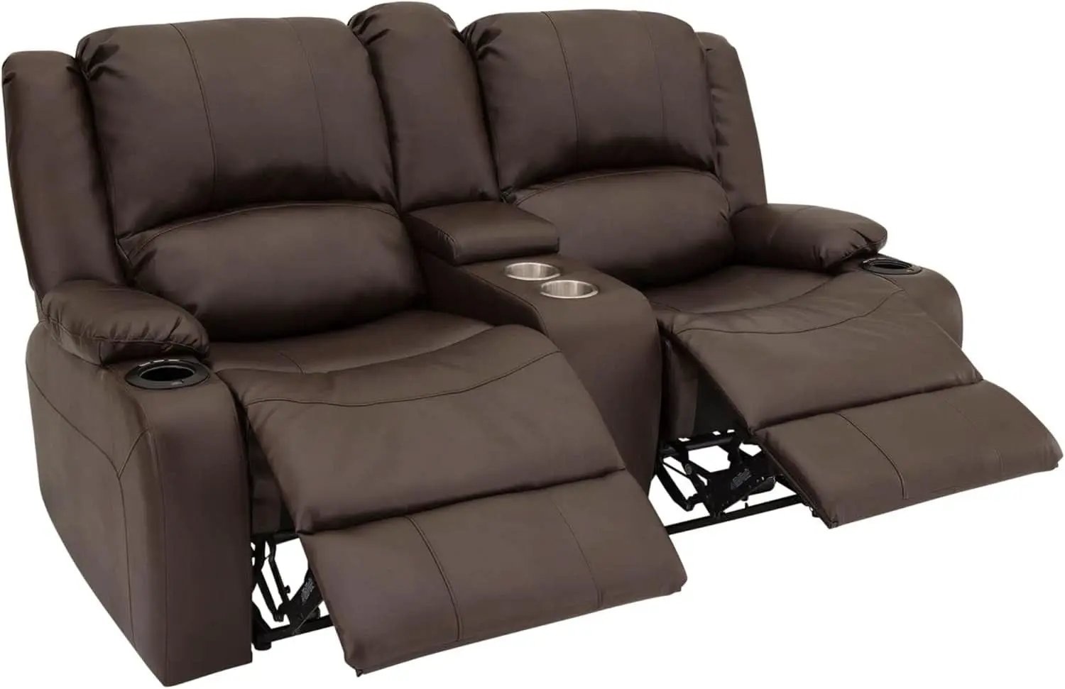 Powered Wall Hugger RV Recliner Sofa Loveseat 67In Chestnut from PriceLows™