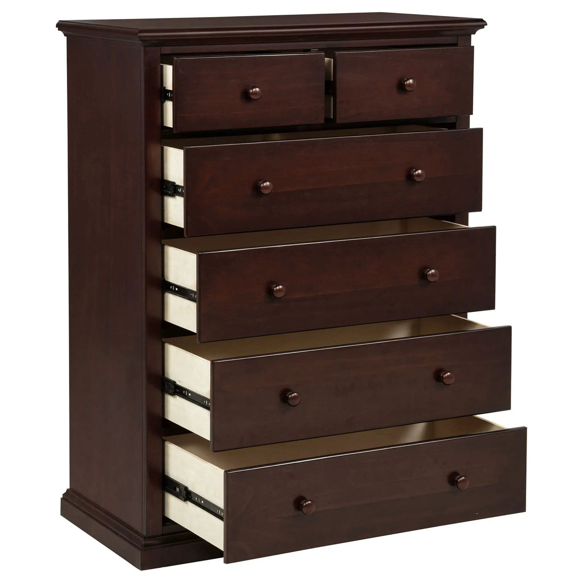 Sumerlin 6-drawer Bedroom Chest of Drawers | 36 x 18 x 48 in | Engineered Wood & Plywood | Cappuccino