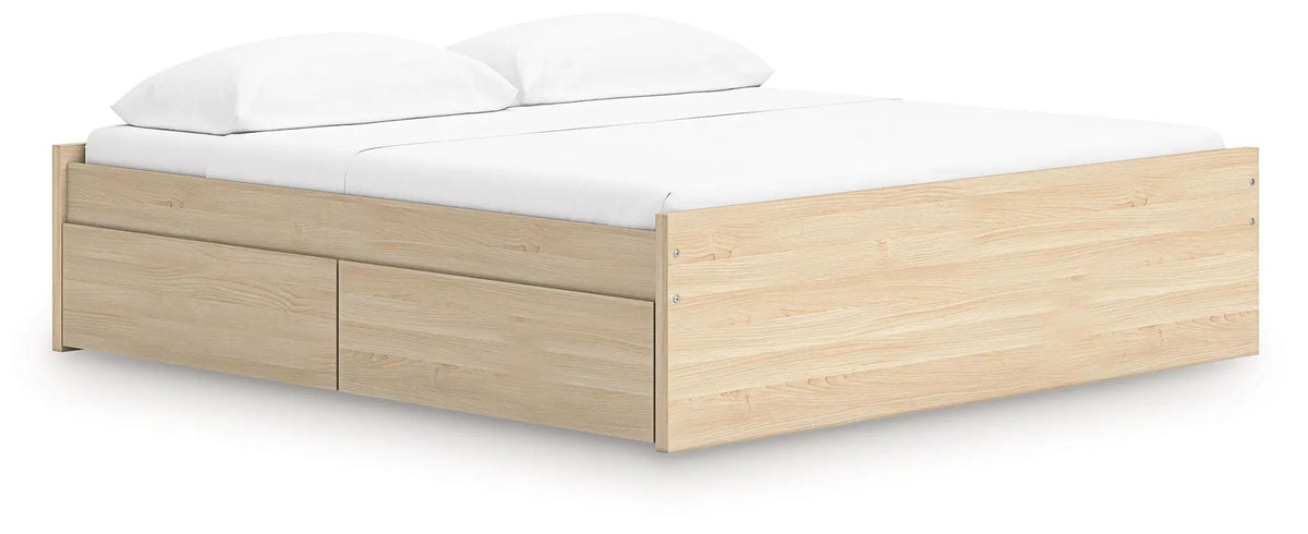 Platform Bed | Four Storage Drawers | Clean Minimal Design