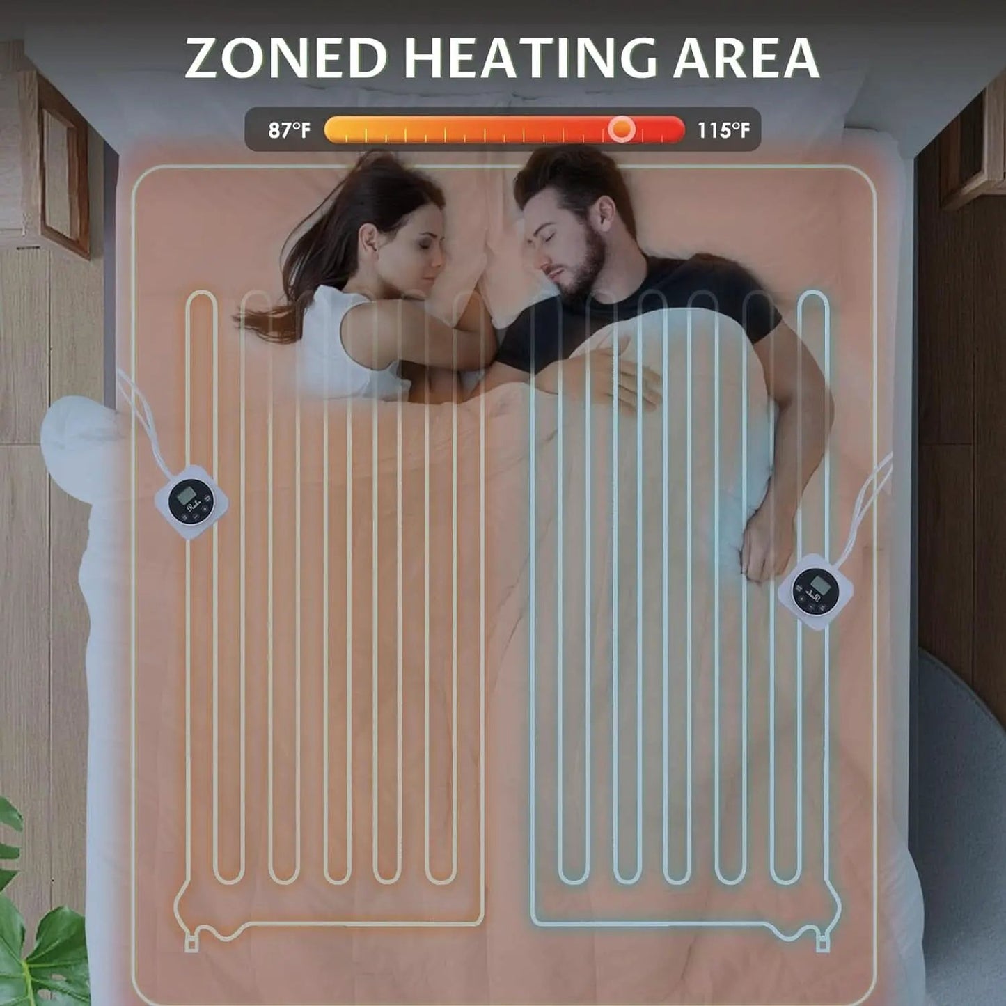 Queen Size Heated Mattress Pad with 10 Heat Settings from PriceLows™