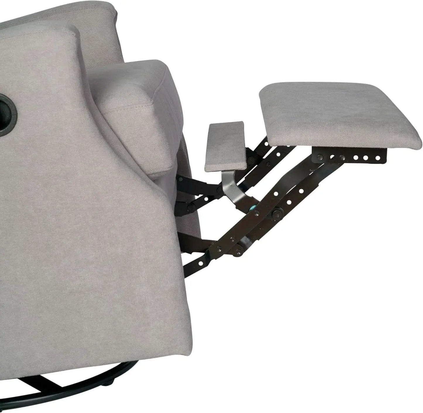 Omma Swivel Glider Rocking Recliner 360 Degree Swivel Light Gray from PriceLows™