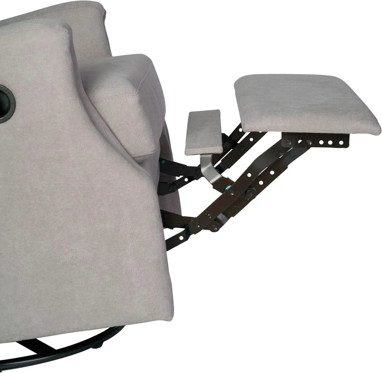 Omma Swivel Glider Rocking Recliner 360 Degree Swivel Light Gray from PriceLows™