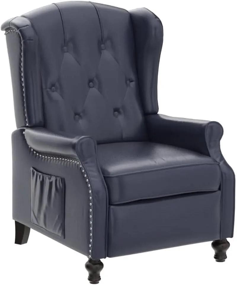 Wingback Recliner Chair Massage And Heat Tufted PU Leather from PriceLows™