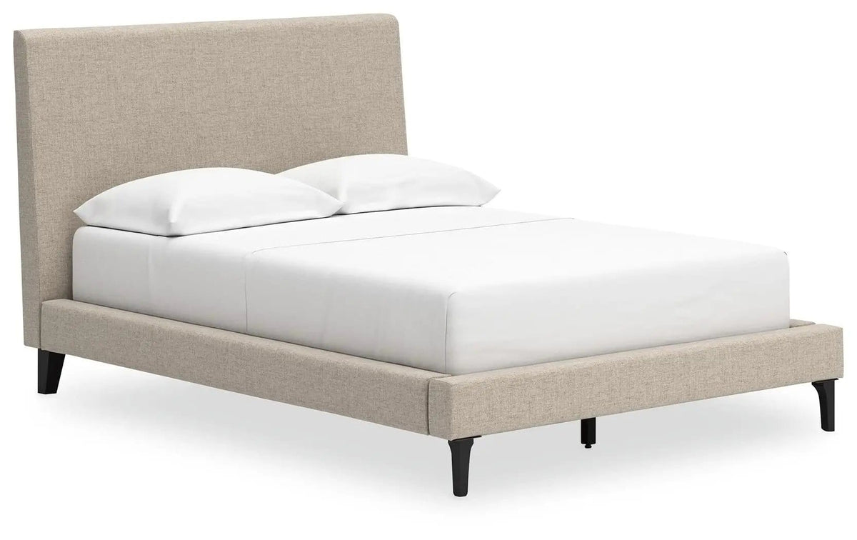 Cielden Upholstered Bed With Roll Slats | 4 Pieces | Fabric | Bedroom