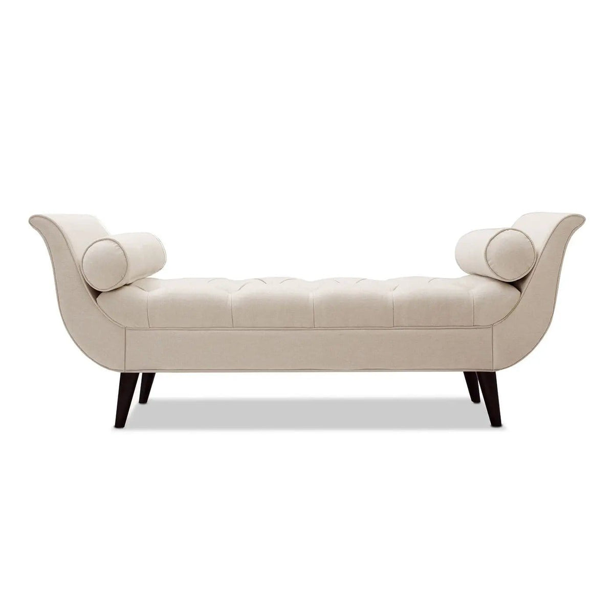 Alma Tufted Flared Arm Entryway Bench | 3 Pieces | Solid Wood | Home