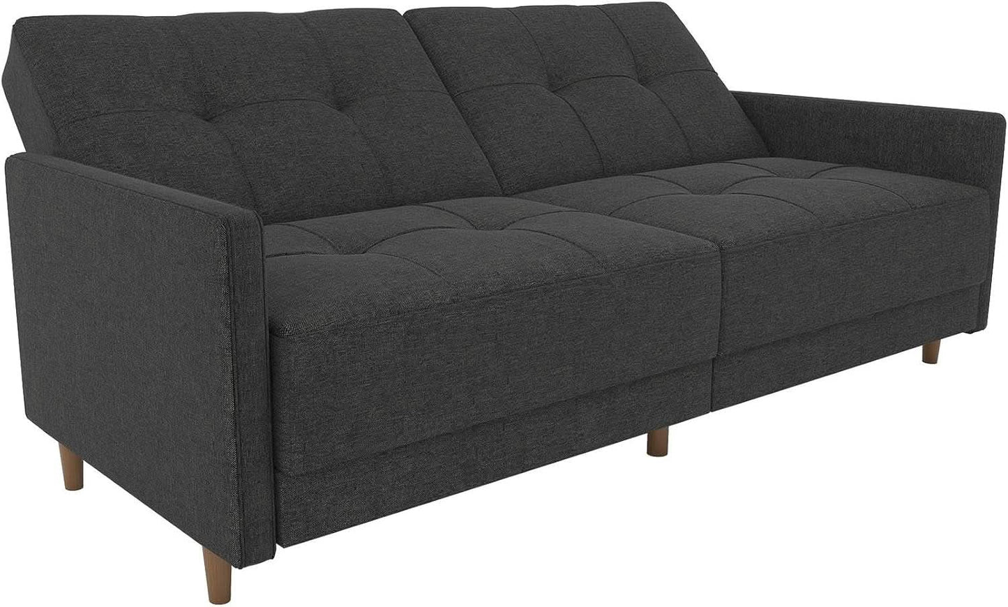 Contemporary Upholstered 76 Inch Grey Sleeper Sofa from PriceLows™