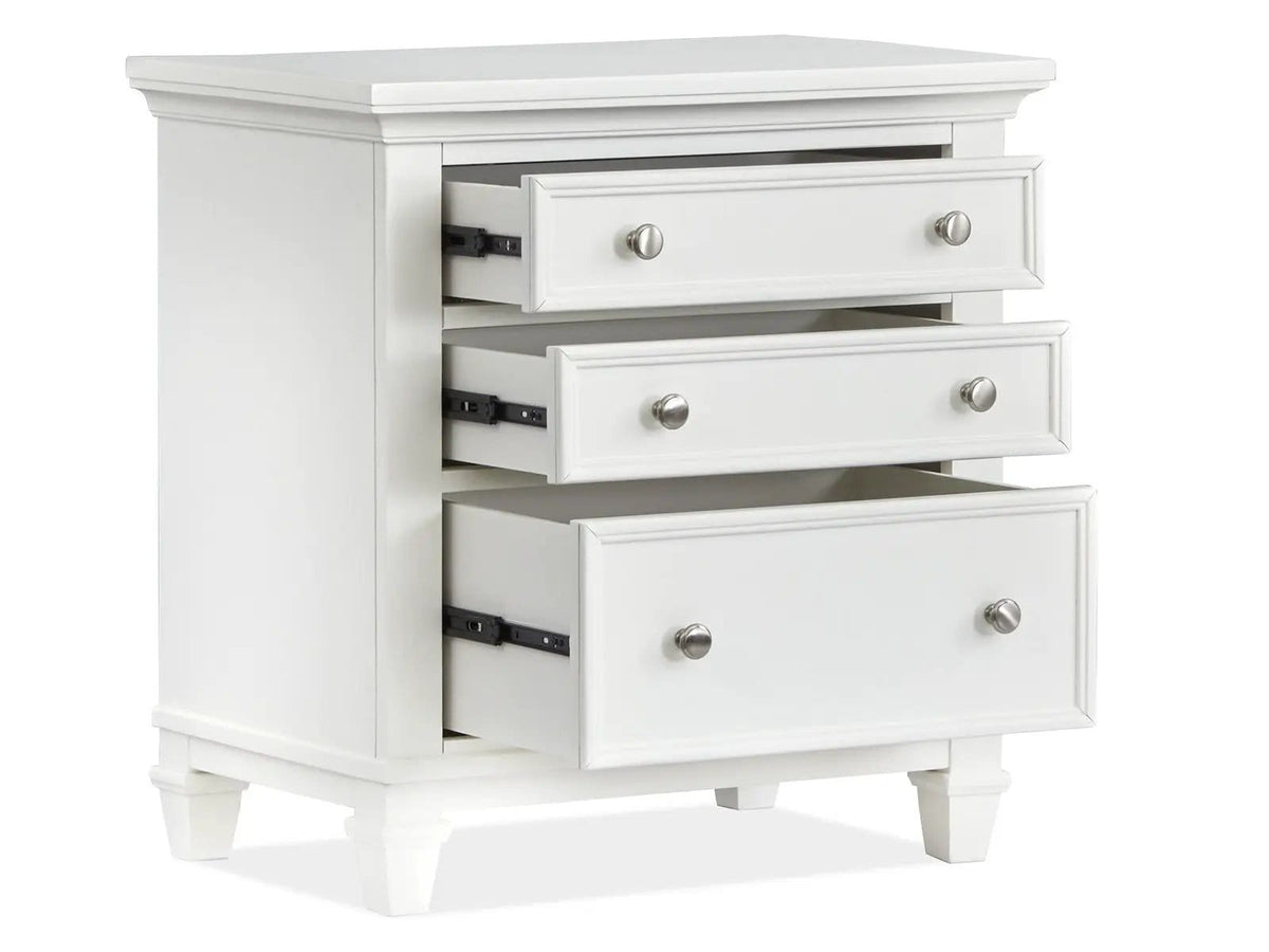Charleston Drawer Nightstand Nightstands w/ Charging Station | 2 Pieces | Bedroom Furniture | Bedroom