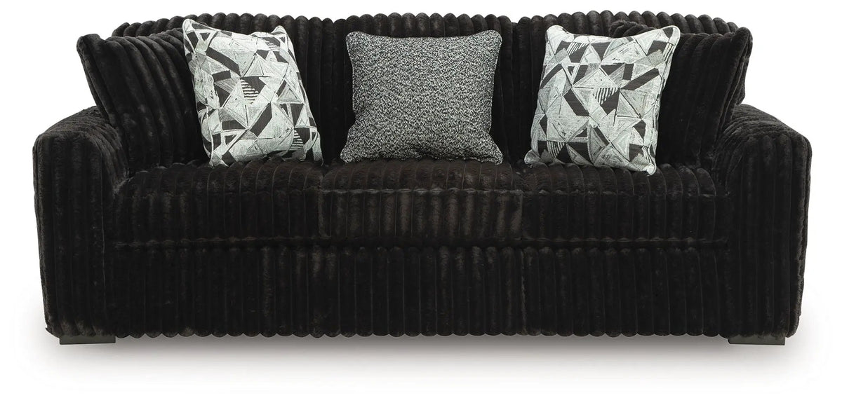 Midnight Madness Sofa | Jumbo Corduroy | Cozy Inviting Design | 98 Inch Length