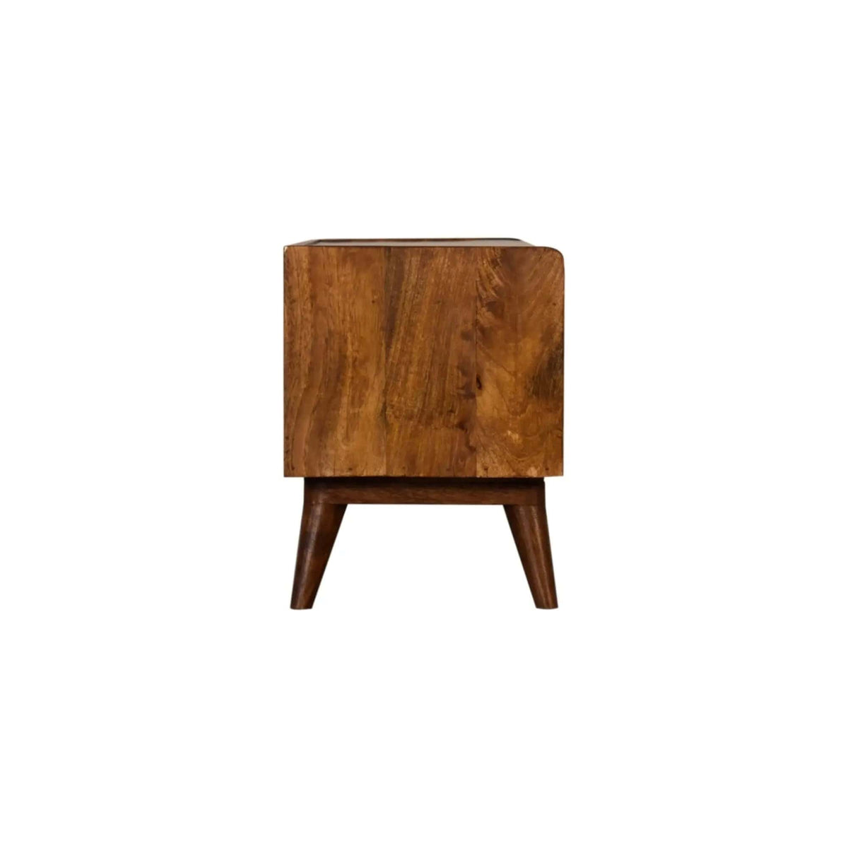 Solid Wood Bench With Upholstered Sea | 3 Pieces | Mango Wood | Home