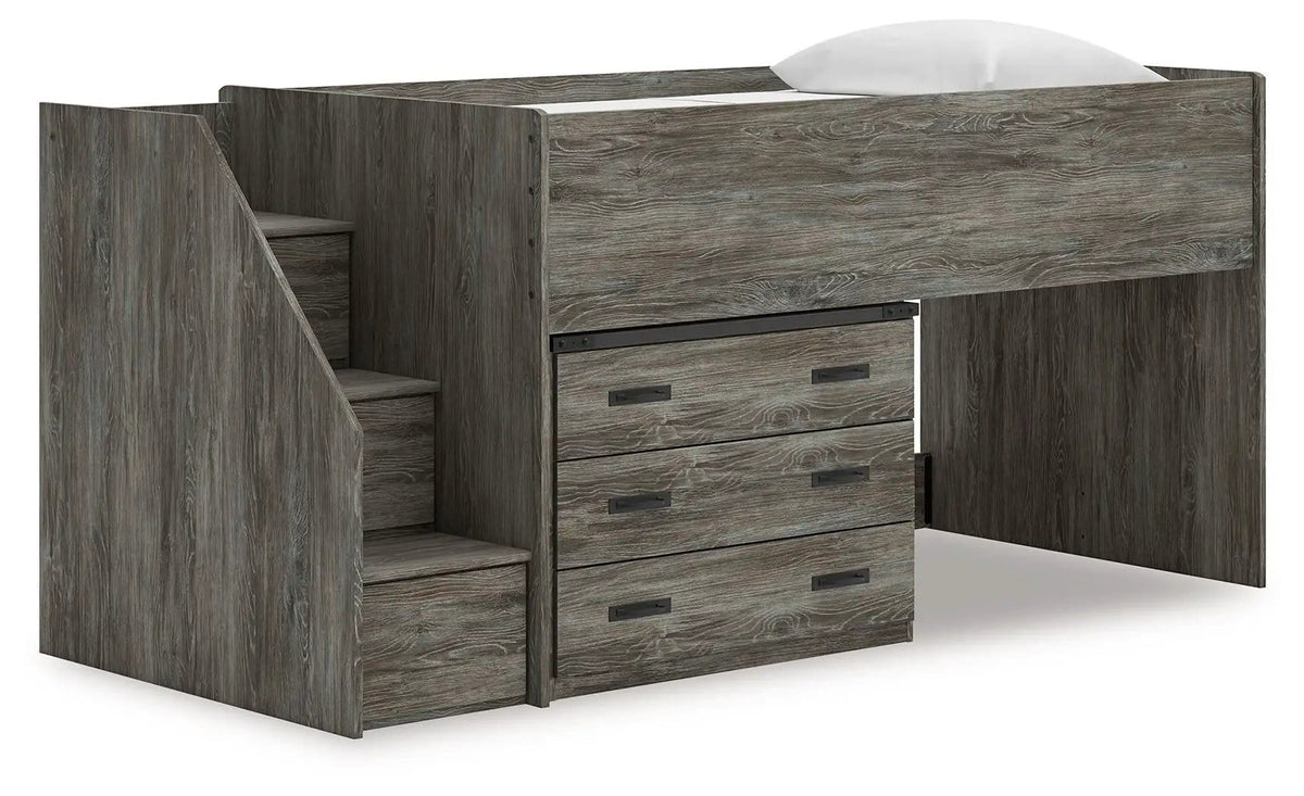 Frandern Loft Bed | 6 Pieces | Metal | Bedroom