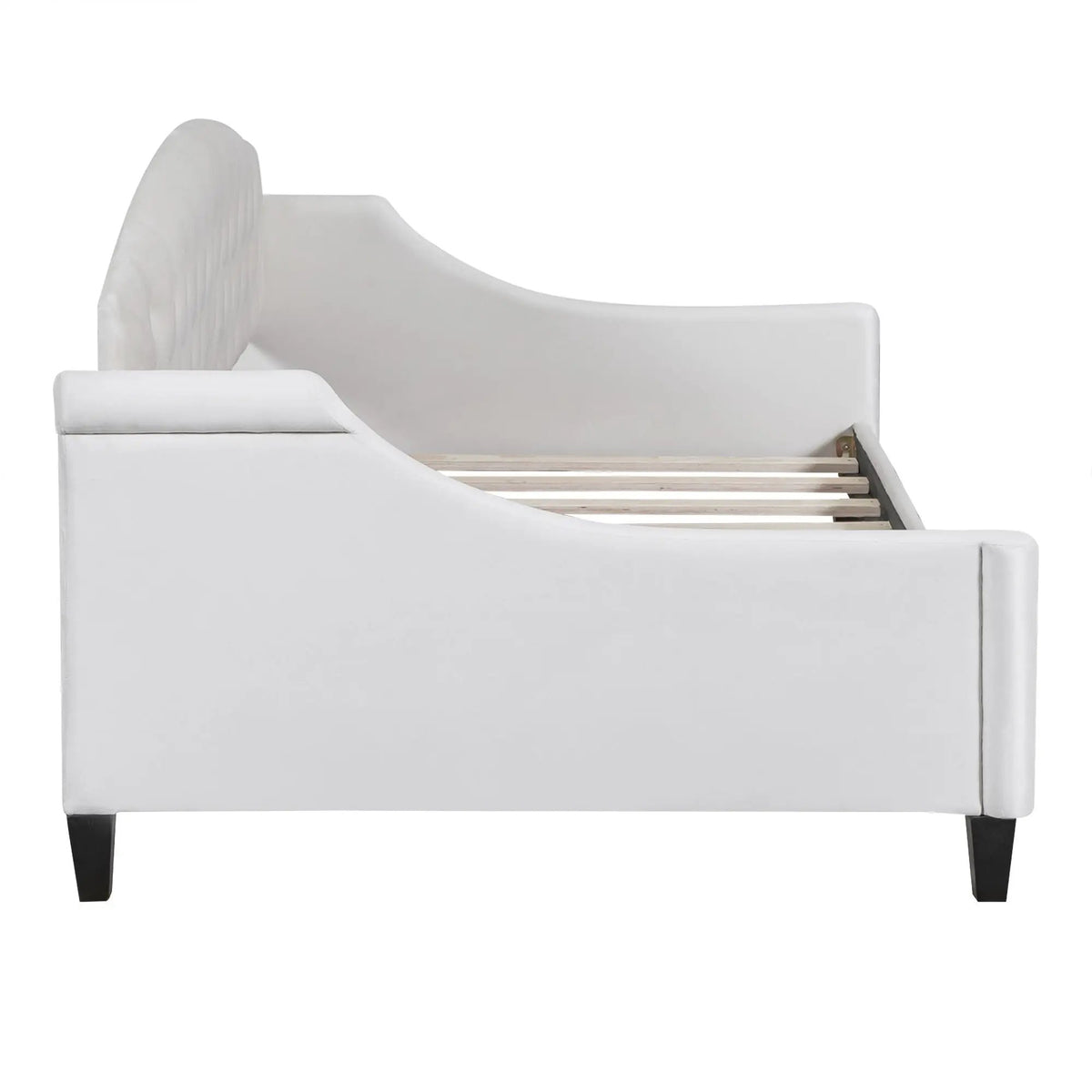 Tufted Button Daybed | Modern Design | Reinforced Slats | Solid Legs