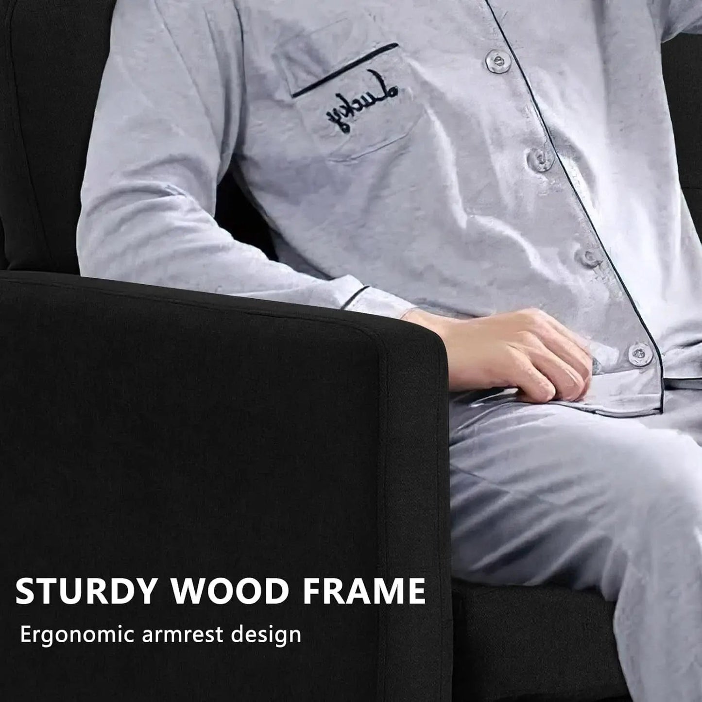 Adjustable L Shaped Sofa With Storage In Black Nordic Style from PriceLows™