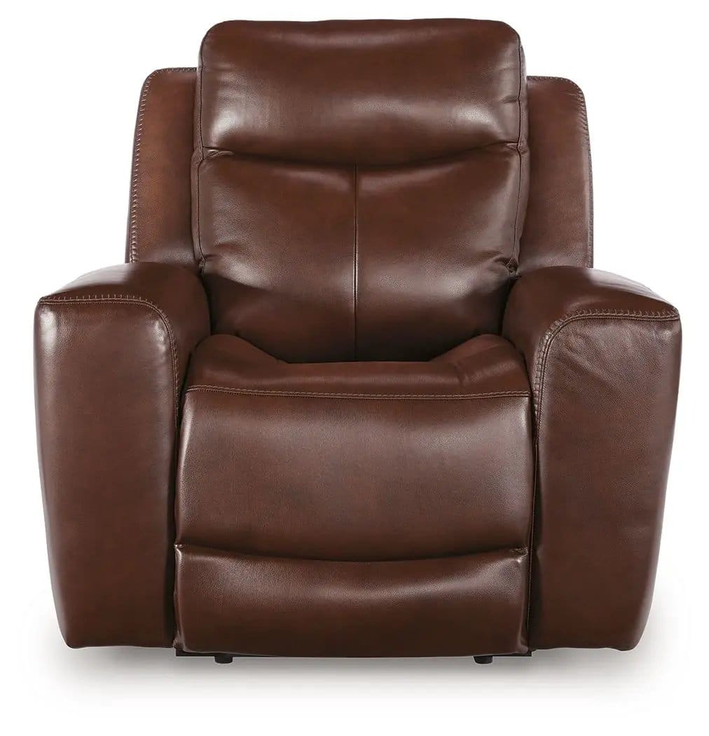 Bexhurst Power Recliner With Adjustable Headrest Reclining Chair | 2 Pieces | Faux Leather | Living Room