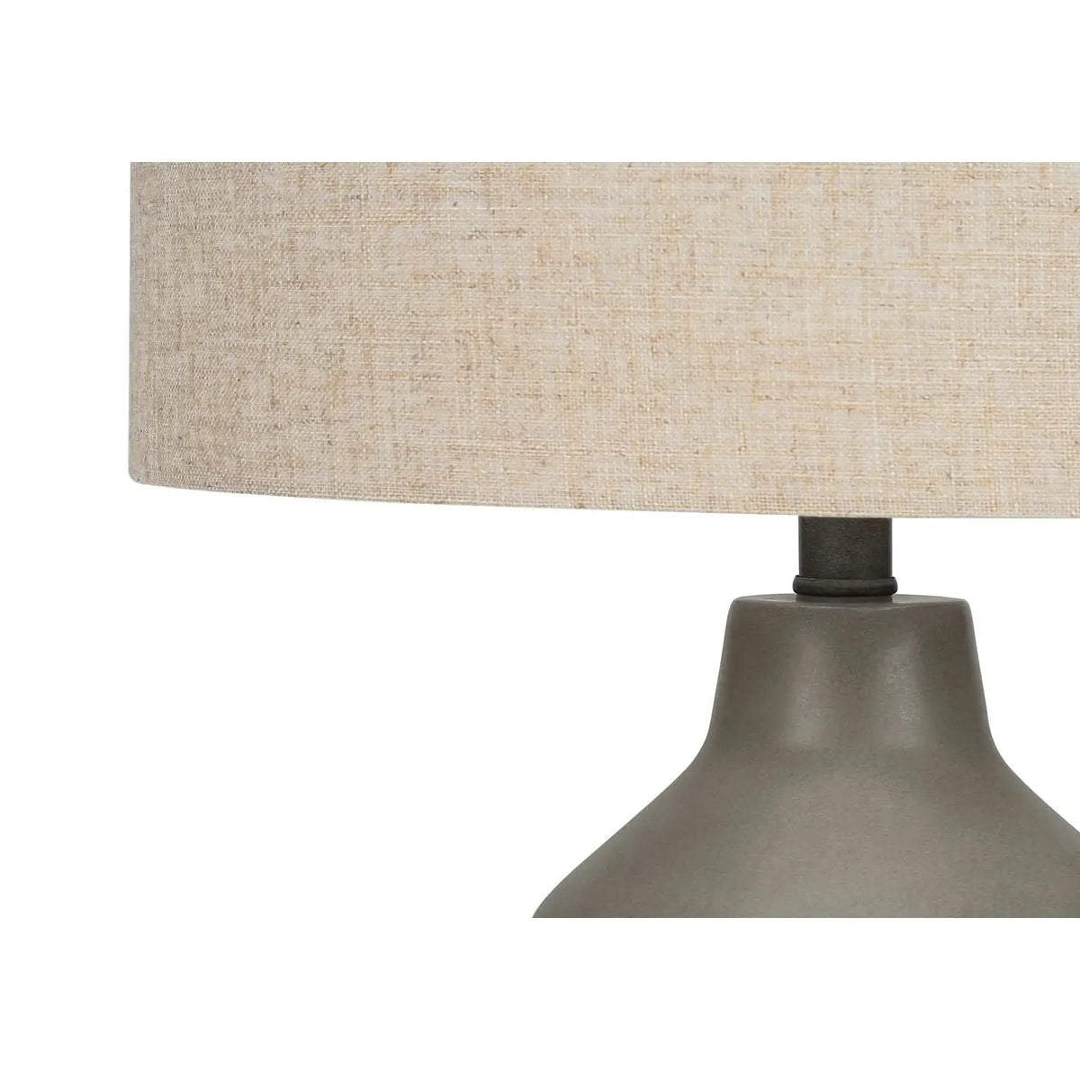 Concrete Table Lamp | Vintage Contemporary Design | 24 Inch Height | 3-Way Rotary Switch