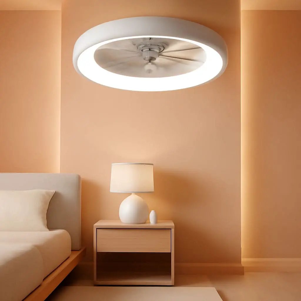 20 Inch Flush Mount Ceiling Fan With Smart Control from PriceLows™