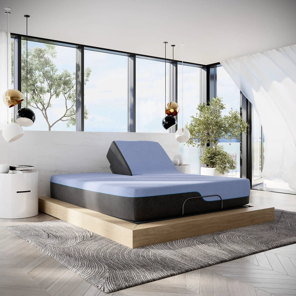 Hybrid Mattress | 12 Inch Height | Talalay Latex | Copper Infused Foam
