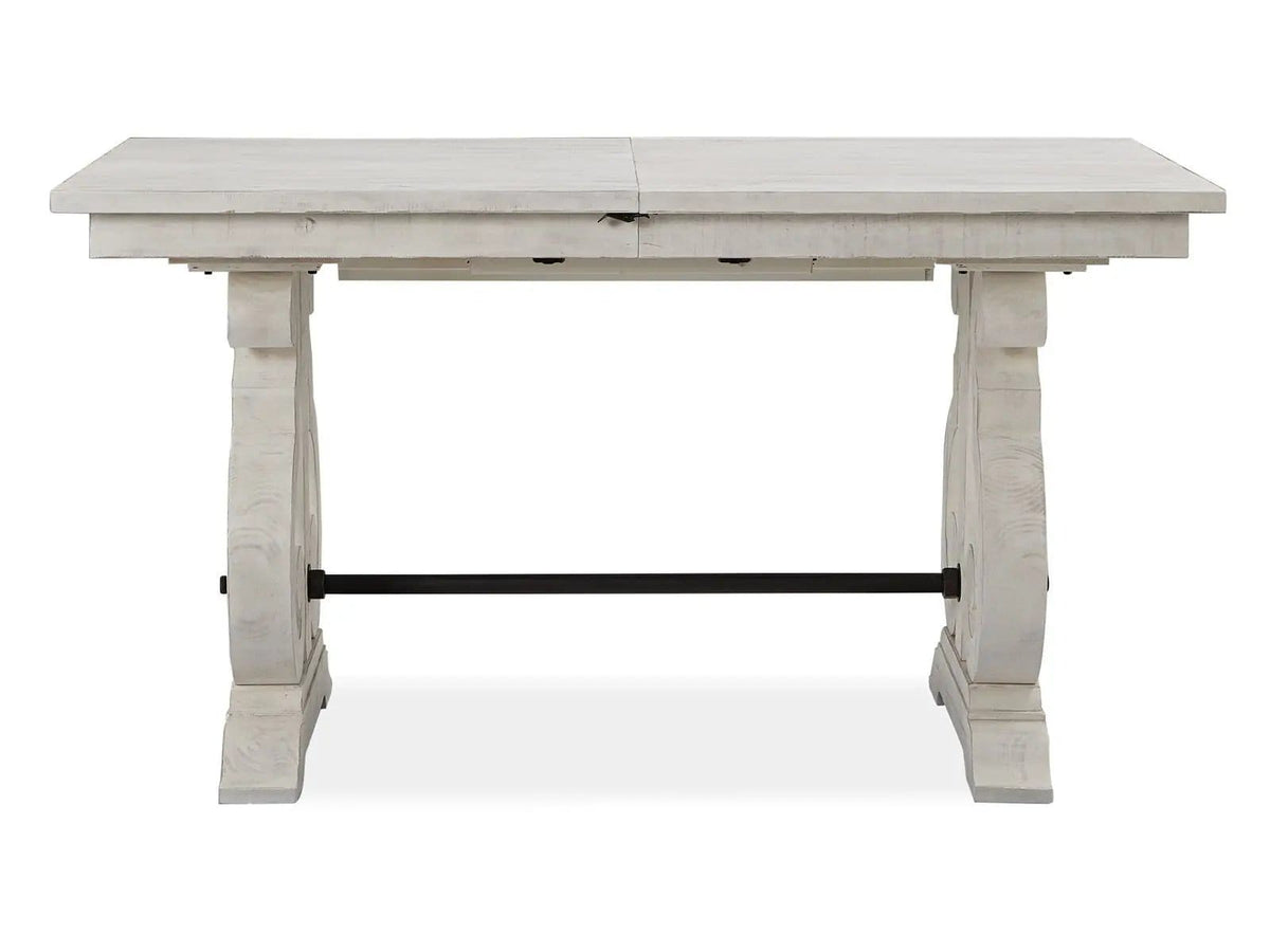 Bronwyn Rectangular Counter Dining Table | Counter Table | Brass | Alabaster
