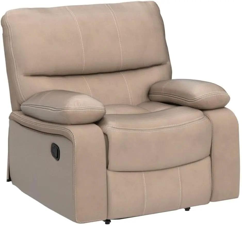 Taupe Microfiber Reclining Sofa Set for Living Room from PriceLows™