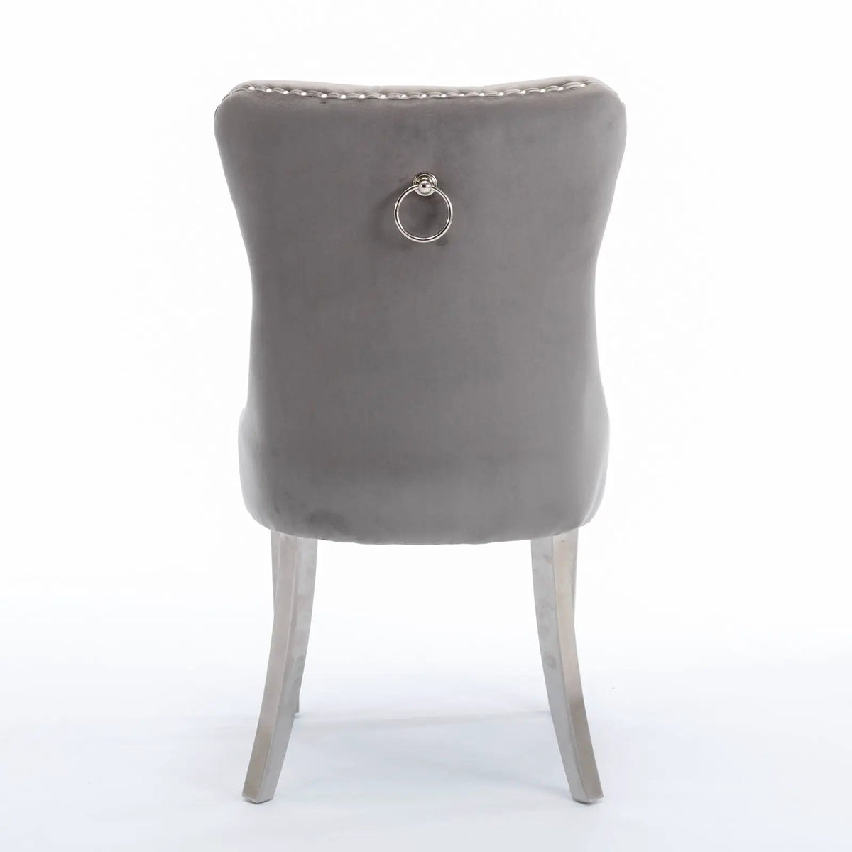 Dining Chair | Tufted Upholstery | Stainless Steel Legs | Set Of 2