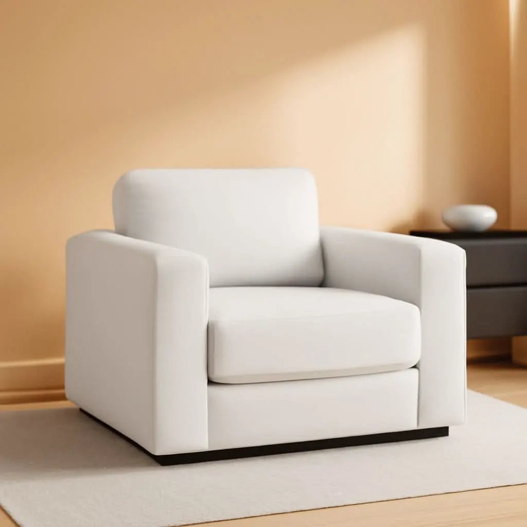 39 Inch Oversized Chenille Upholstered Accent Chair from PriceLows™