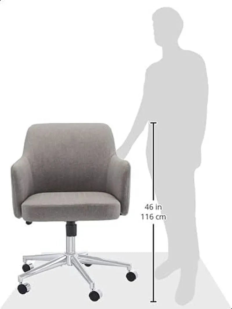 Light Gray Office Chair With 360 Swivel For Modern Home Office from PriceLows™