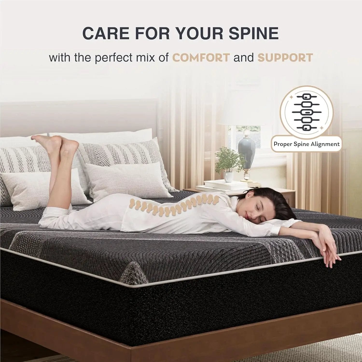 Queen Size Gel Memory Foam Mattress Certipur Certified from PriceLows™