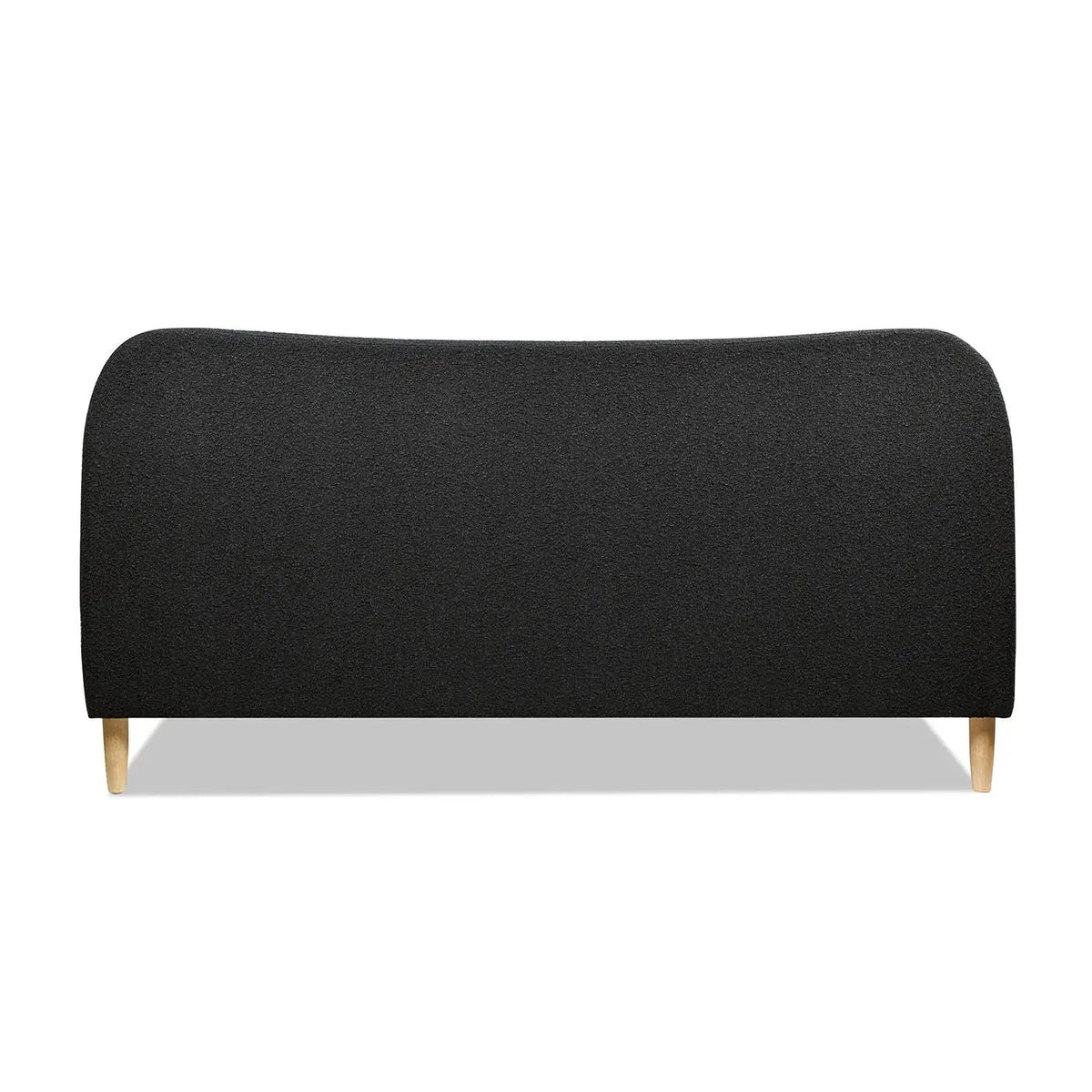Roman Upholstered Platform Bed | Curved Headboard | Upholstered Rails | Eco-Friendly Construction