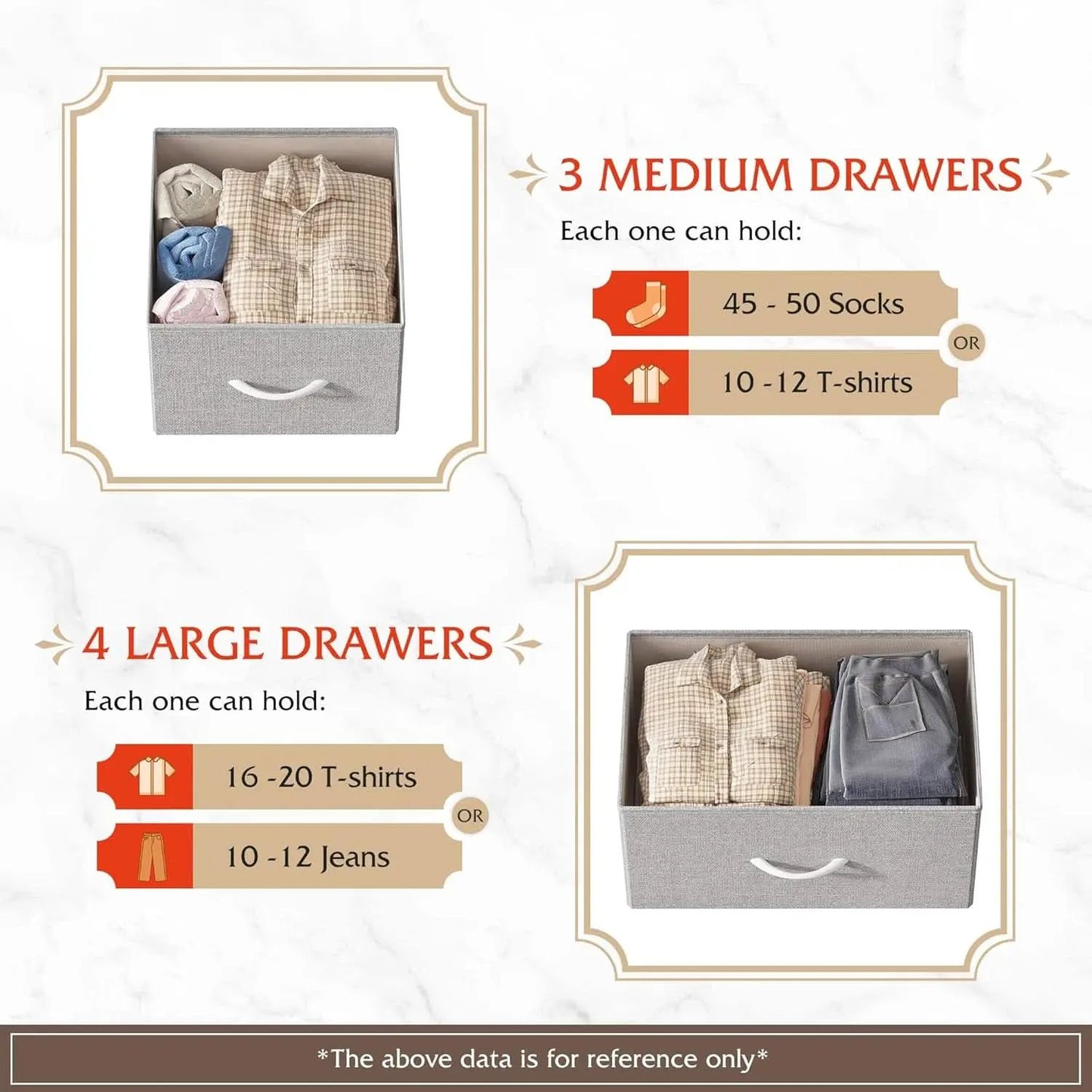 Light Grey Dresser TV Stand 45 Inch TV With Fabric Drawers from PriceLows™
