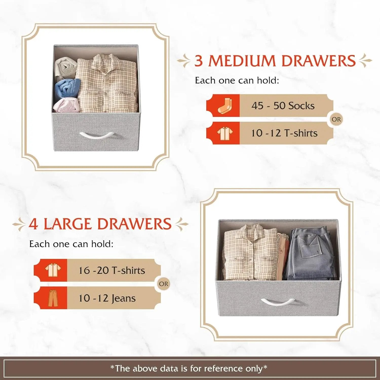 Light Grey Dresser TV Stand 45 Inch TV With Fabric Drawers from PriceLows™