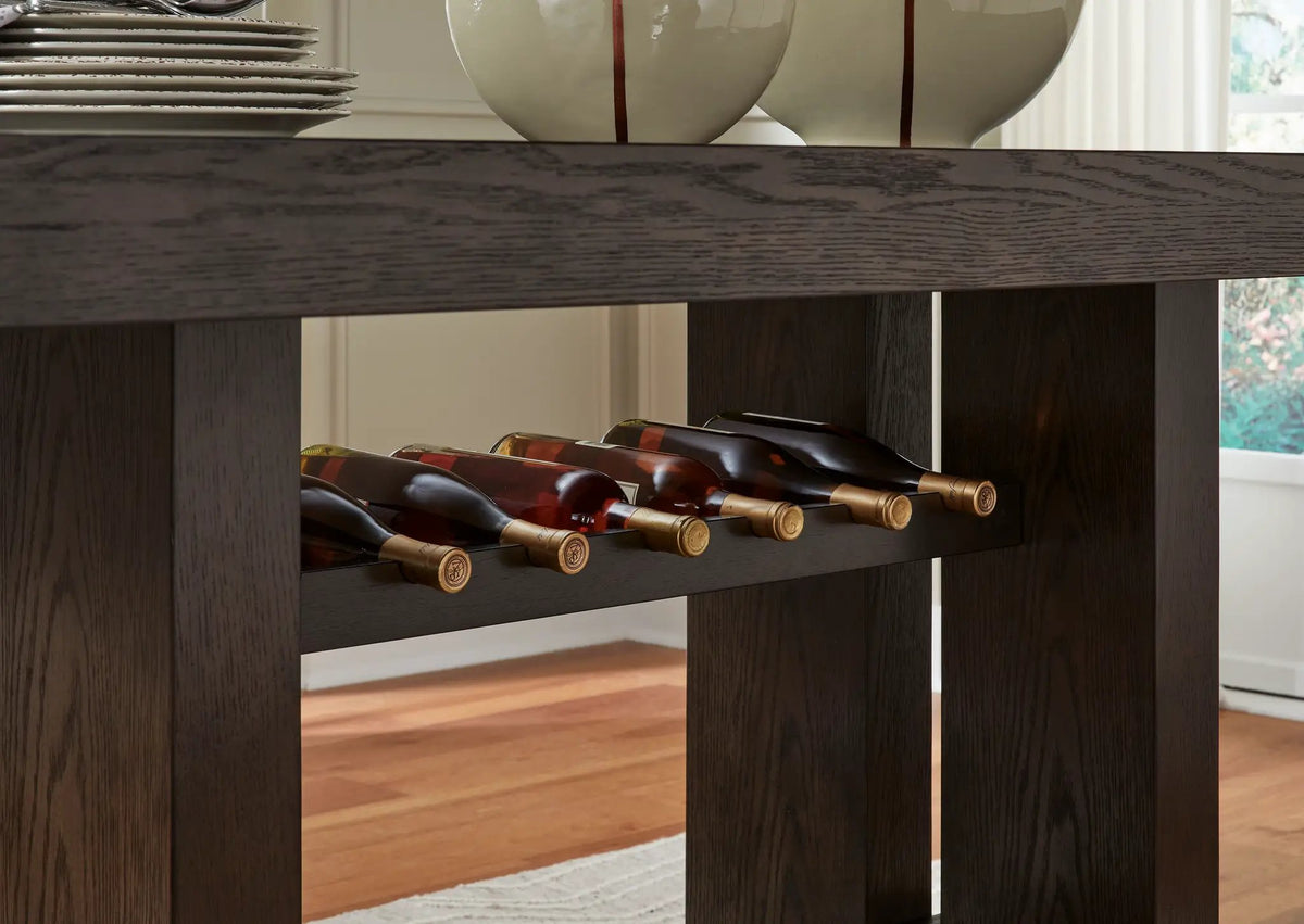 Burkhaus Counter Table | Rectangular Dining Room | Dark Brown | 66 Inch Width