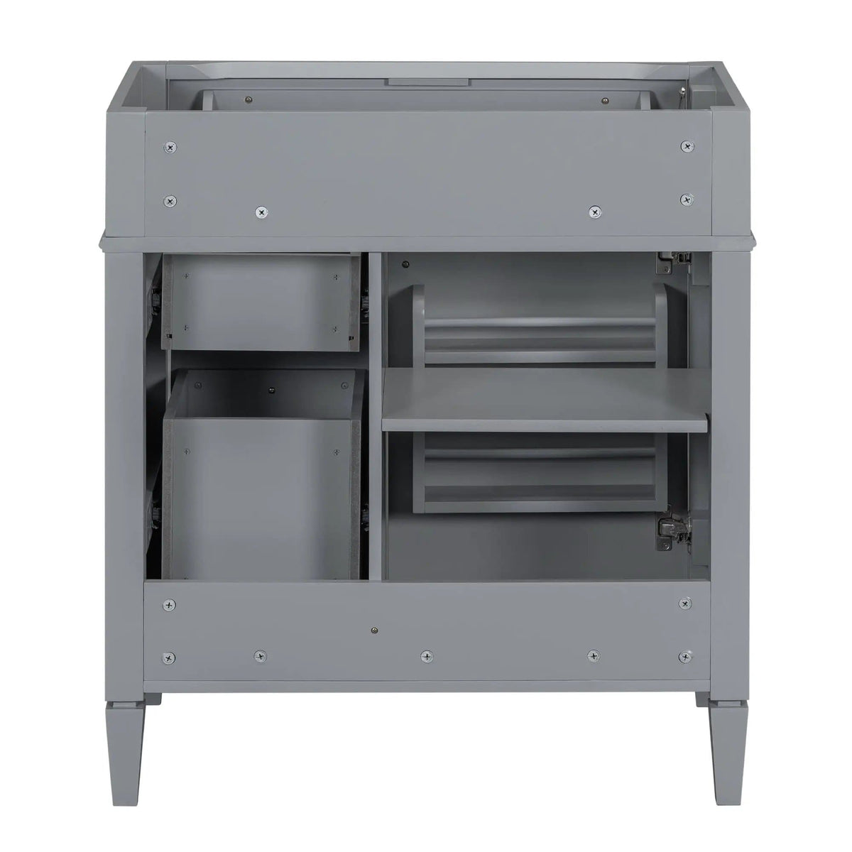 Bathroom Vanity | 3 Drawers | Blue Finish | Tip Out