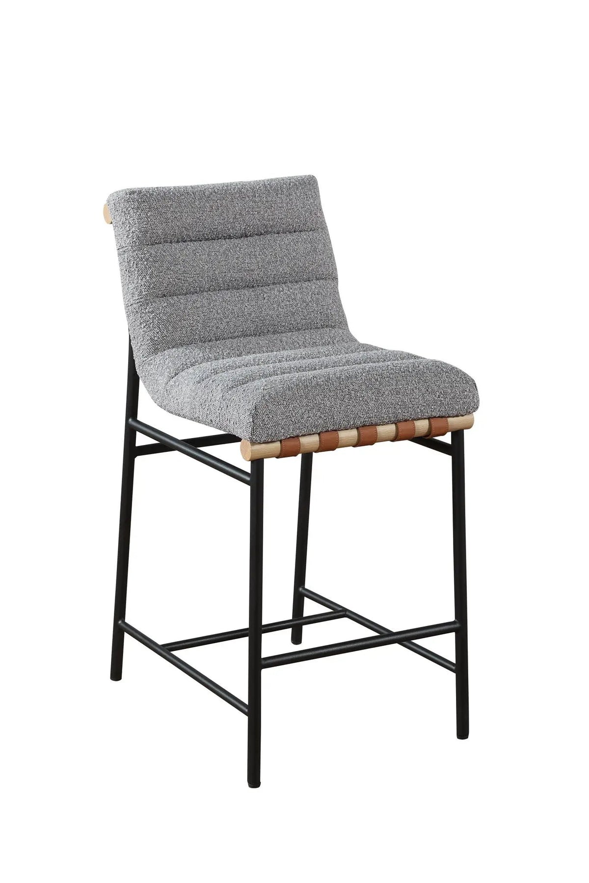 Lahni Boucle Counter Height Chair | 17 Inch Seat Width | Fabric Upholstery | Modern Design