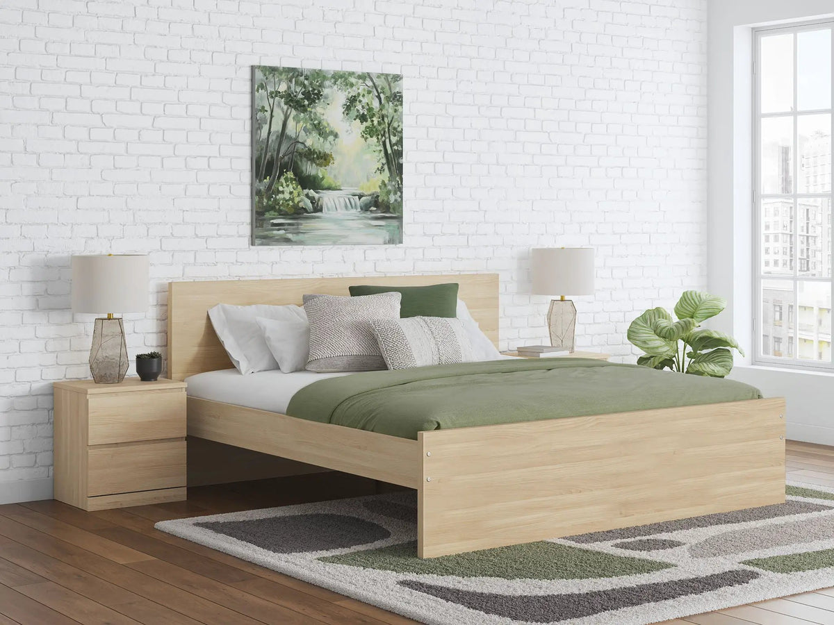 Onita Panel Platform Bed | Minimal Design | Ultra-Clean Lines | Easy-Elegant Solid Finish