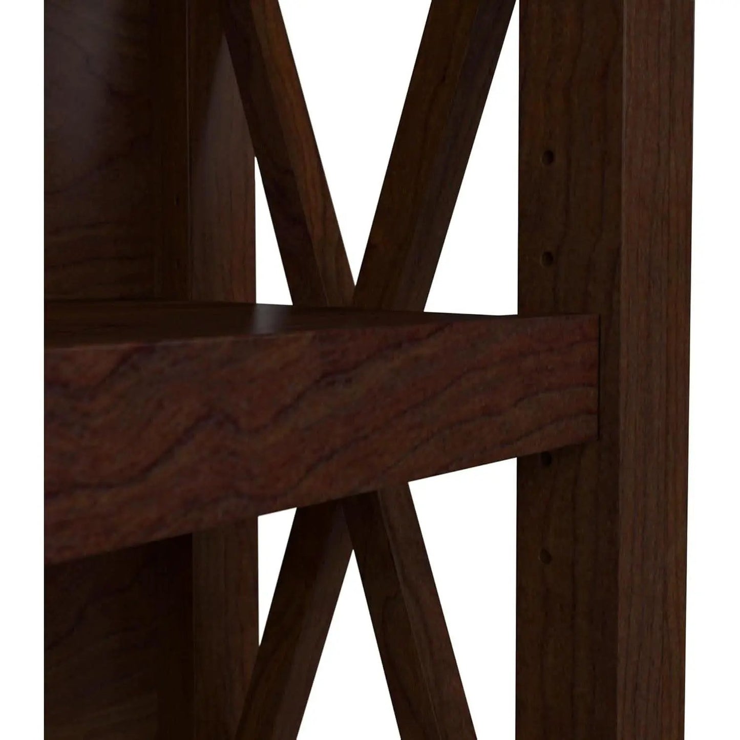Bush Furniture Tall 5 Shelf Bookcase Bing Cherry Finish from PriceLows™
