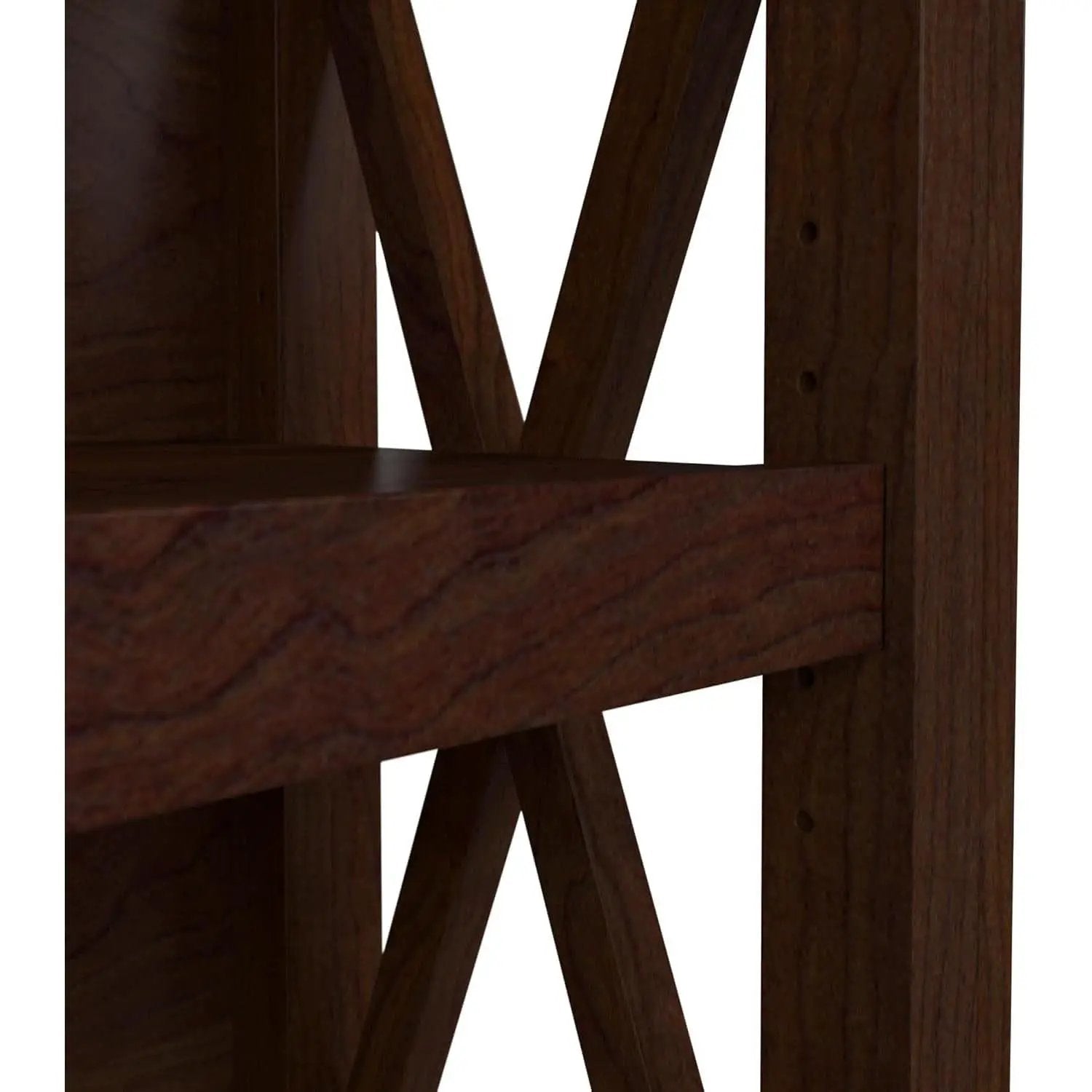 Bush Furniture Tall 5 Shelf Bookcase Bing Cherry Finish from PriceLows™