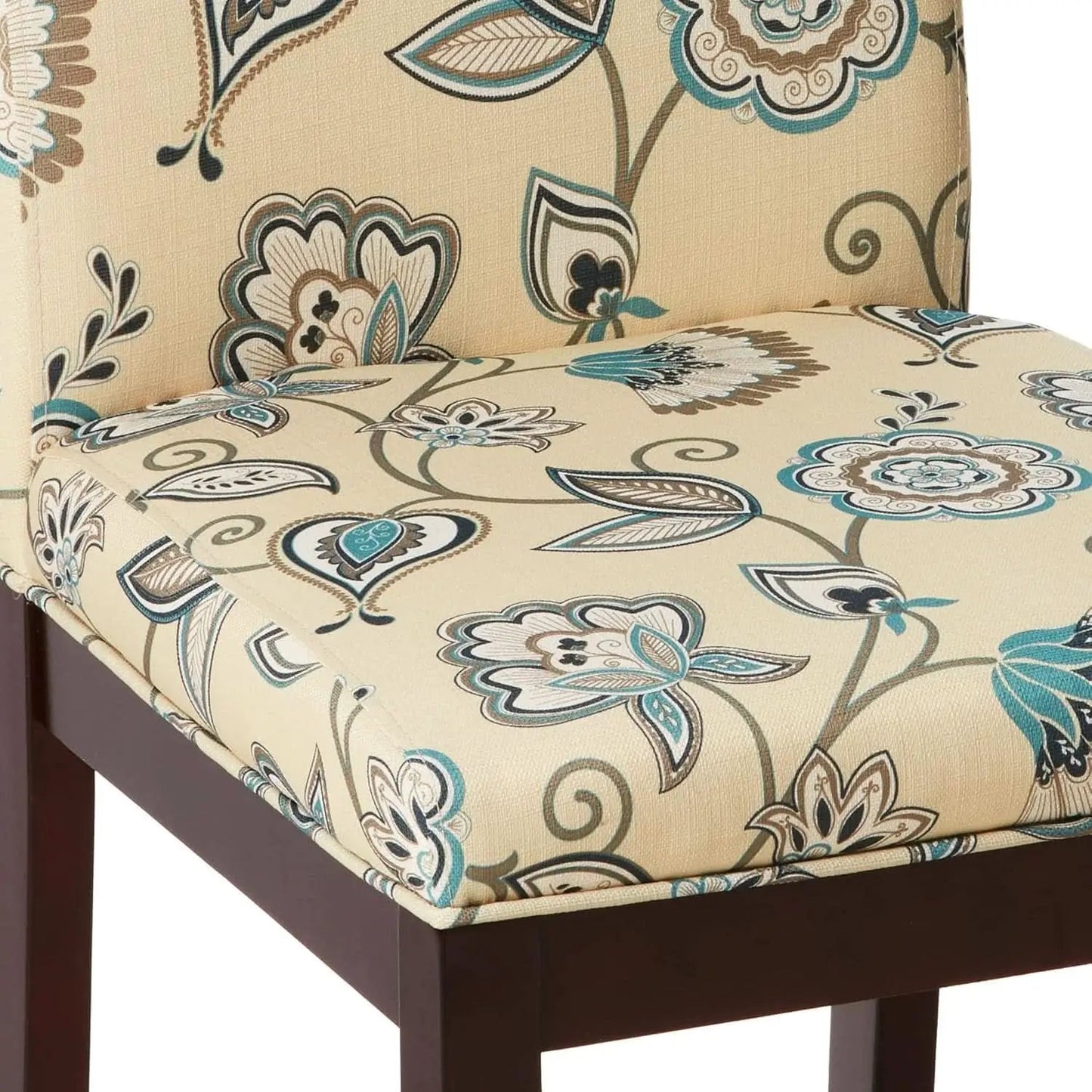 Dakota Upholstered Parsons Chair Avignon Sky Espresso Legs from PriceLows™