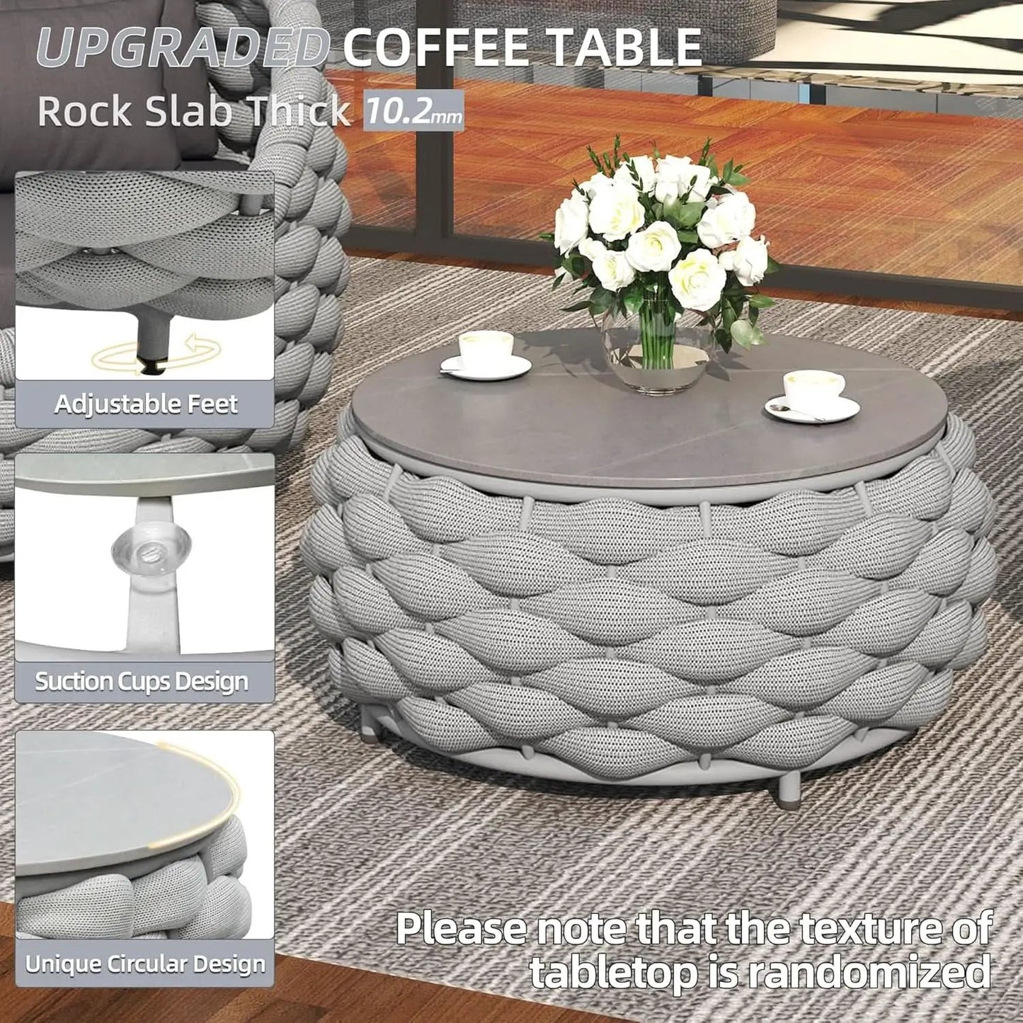 Six Piece Aluminum Patio Furniture Set With Cushions from PriceLows™