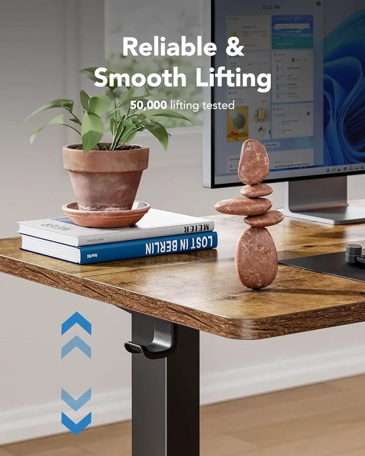 48x24 Inch Electric Standing Desk With Adjustable Height from PriceLows™