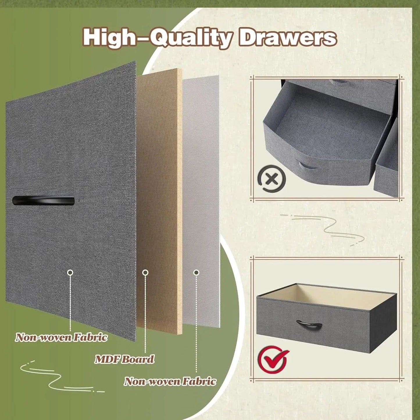 Grey TV Console With 9 Drawers For Living Room Entertainment Center from PriceLows™