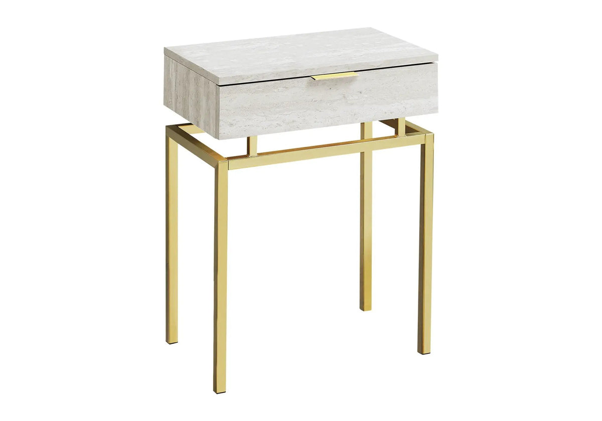 Accent Side Table | Spacious Top | Storage Drawer | Bold Modern Design