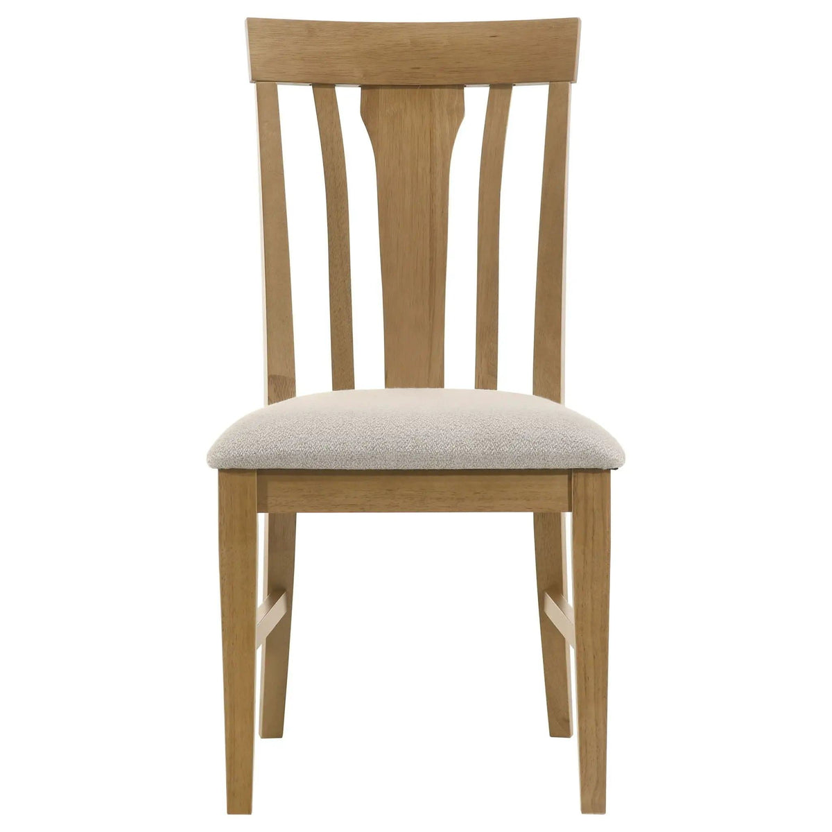 Hartville Dining Side Chair Natural Light Brown (Set of 2) | 20 x 22.75 x 39 in | Rubberwood & Engineered Wood | Dining Room