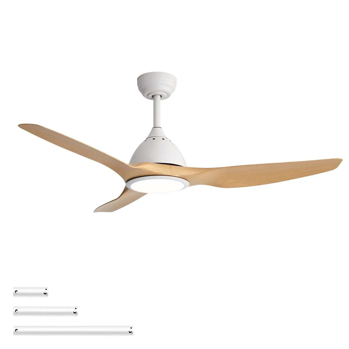 Bredoom Ceiling Fan | 52 Inch Span | Reversible DC Motor | LED Light And 6-Speed Remote
