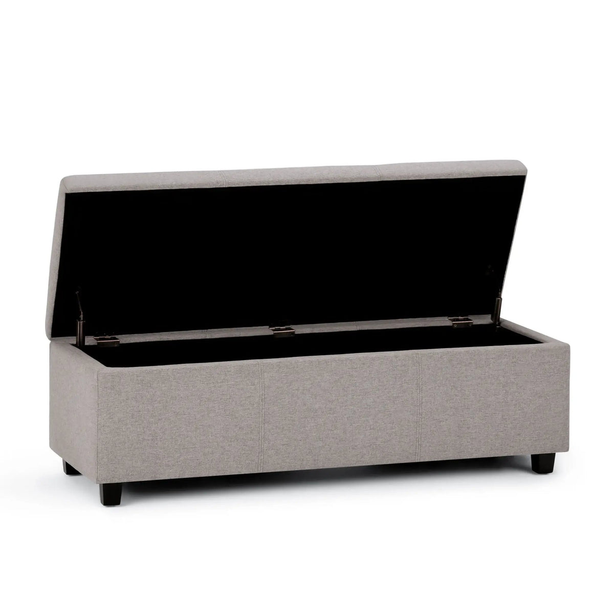 Storage Ottoman Bench | Solid Wood Frame | High Density Foam